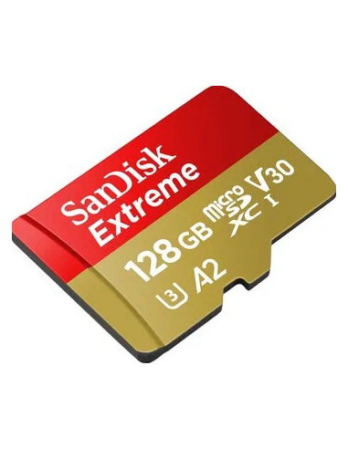 SanDisk Extreme 128 GB MicroSDXC + Adattoatore SD
