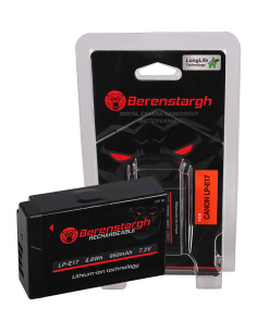 BERENSTARGH BATTERY F. CANON LP-E17 EOS 750D 760D 8000D KISS X8I M3 REBEL REBEL T6I