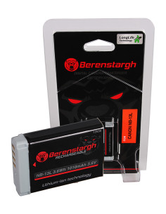 BERENSTARGH BATTERY F. CANON NB-13L POWERSHOT G5 X G5X G7 X G7 X MARK II G7X G9 X G9X