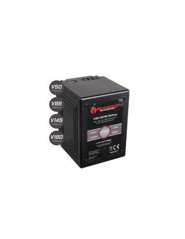 BERENSTARGH MICRO V190 V-MOUNT BATTERY WITH 189WH 12800MAH 148V USB5V/2.4A