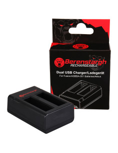BERENSTARGH DUAL USB CHARGER PER GOPRO FUSION ASBBA-001