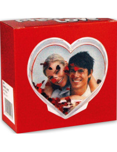 Photo Globe Cuore 9x9 Kunststoff-Bilderrahmen P9008 Rosso, Trasparente 2
