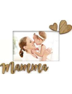 MM465I Cornice "Mamma I" In Legno, Bianco