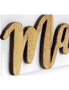MM465I Cornice "Mamma I" In Legno, Bianco 2