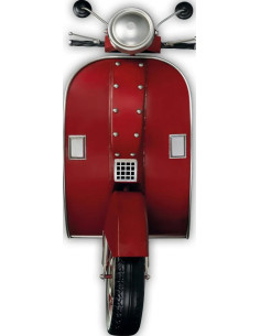 YY457 Telaio della vespa da muro Rossa