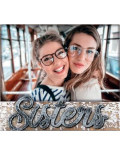 Sisters Grigio, Bianco Cornice per foto singola