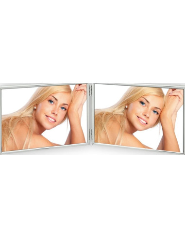 DOPPIA Argento Cornice per foto multipla