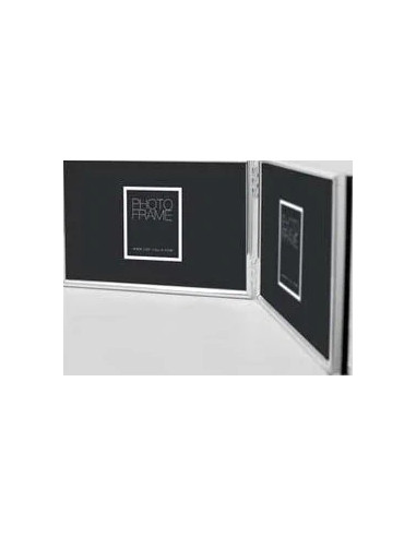 DOPPIA Argento Cornice per foto multipla