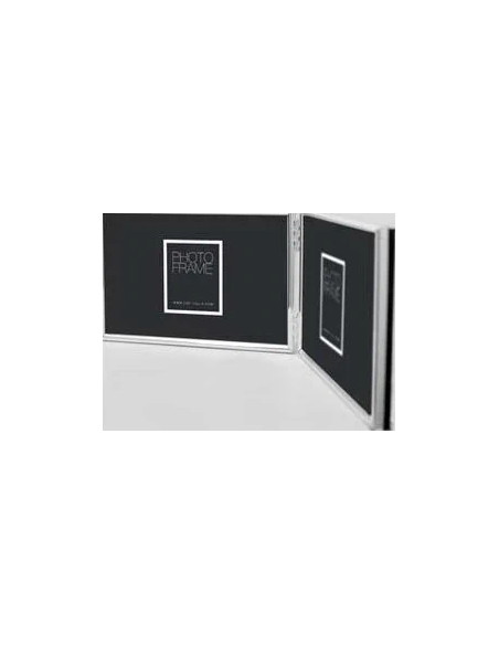 DOPPIA Argento Cornice per foto multipla