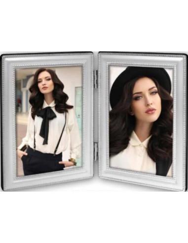 Double 2 Cornice per foto multipla Argento
