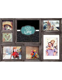 Derry Cornice per foto multipla Marrone
