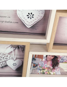 TY013 cornice per quadro Cornice per foto multipla Beige, Marrone 2