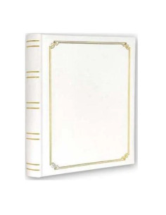 Adhesive Album Fotografico e Portalistino Bianco