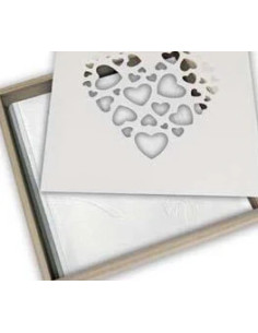 LOVE BOX Armadietto portaoggetti Quadrato Legno Bianco, Legno 2
