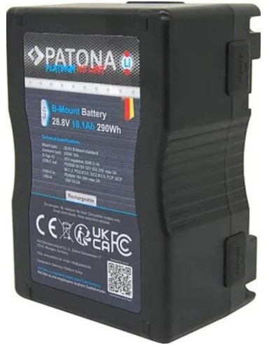 Batteria Platinum B-Mount con USB-C Input e Output 2xD-Tap 16V