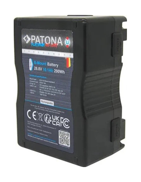 Batteria Platinum B-Mount con USB-C Input e Output 2xD-Tap 16V