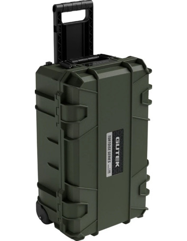 Tortoise T-300 Valigia Rigida con spugna e ruote - Verde Oliva