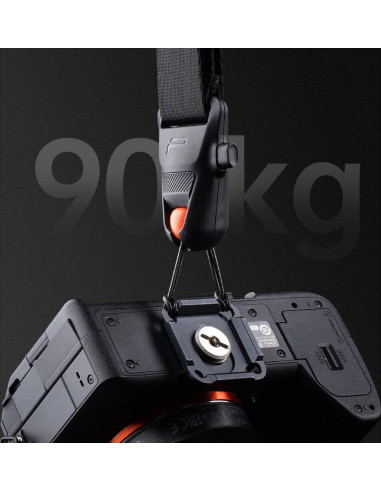 Camera Strap Pro Midnight Black - Tracolla con Sistema a scorrimento rapido