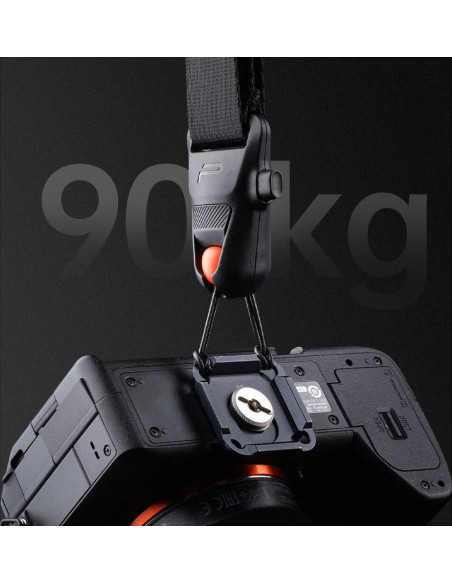 Camera Strap Pro Midnight Black - Tracolla con Sistema a scorrimento rapido