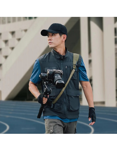 Camera Strap Pro Midnight Black - Tracolla con Sistema a scorrimento rapido