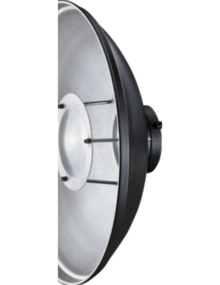 RF-550C Beauty Dish Nero, Bianco 550mm