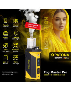 Fog Master Pro - Set macchina per il fumo portatile con accessori e custodia