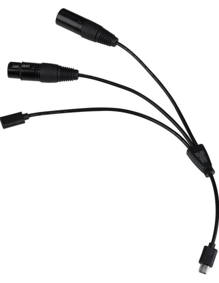 CB-DMX-USBC-1/3 cavo splitter o combinatori Splitter per cavo Nero
