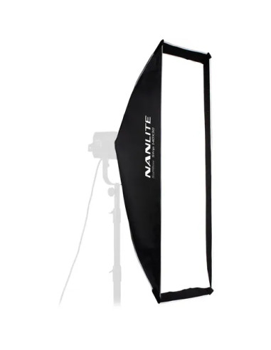 Softbox Asimmetrico 110×45 Attacco Bowens Nero,Bianco