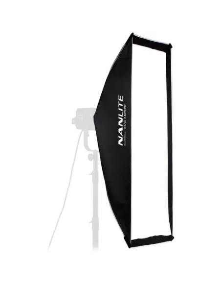 Softbox Asimmetrico 110×45 Attacco Bowens Nero,Bianco