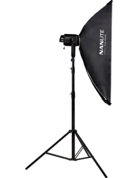 Softbox Asimmetrico 110×45 Attacco Bowens Nero,Bianco