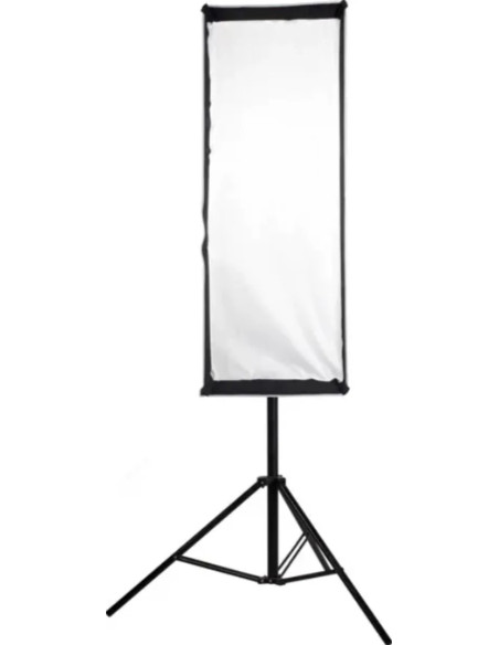 Softbox Asimmetrico 110×45 Attacco Bowens Nero,Bianco