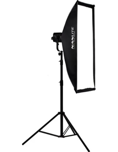 Softbox Asimmetrico 110×45 Attacco Bowens Nero,Bianco