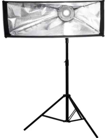 Softbox Asimmetrico 110×45 Attacco Bowens Nero,Bianco