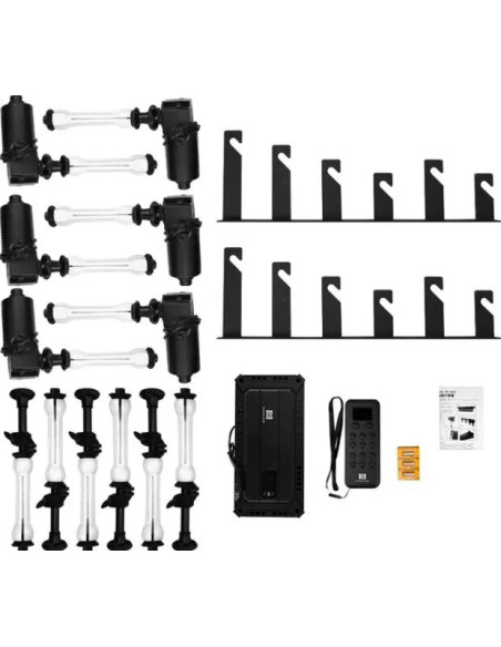 BE-6R SET PORTA FONDALE ELETTRICO CON CONTROLLO RADIO PER 6 ROTOLI
