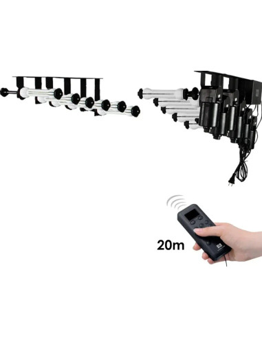 BE-6R SET PORTA FONDALE ELETTRICO CON CONTROLLO RADIO PER 6 ROTOLI