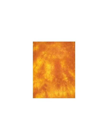 FONDALE STOFFA 3X6 MT GIALLO MARRONE MACULATO CON BORSA