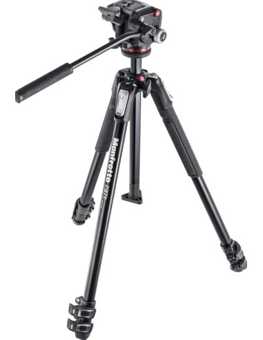 Kit serie 190 a 3 sezioni, con testa foto/video fluida