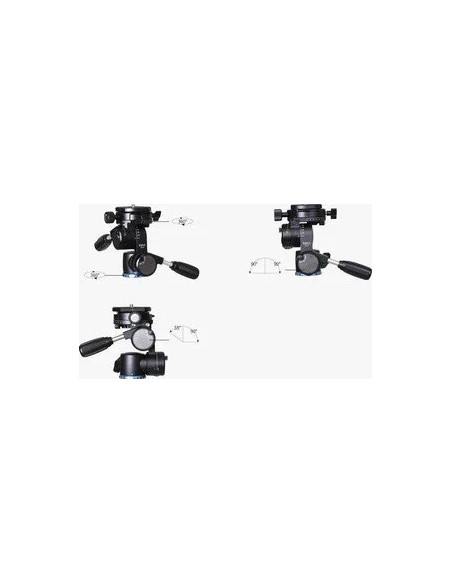 SIRUI FD-01 testa per treppiede Nero Universal Panoramica