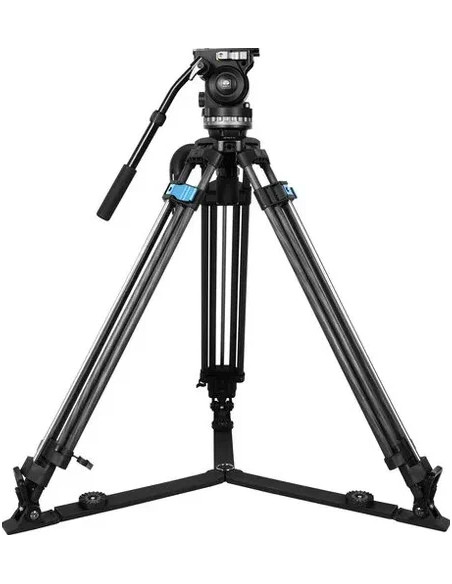 TREPPIEDE SQ75 VIDEO CON TESTA FLUIDA VHS10 SEMISFERA 75MM