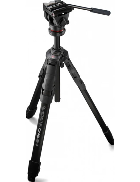 ONE Treppiede in Alluminio con Testa Fluida 500X