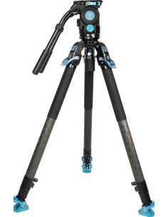 Kit treppiede video professionale SVT75 + SVH15 LITE Rapid in fibra di carbonio