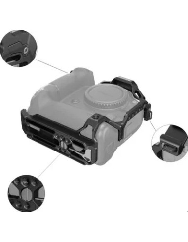 Gabbia per EOS R5/R6/R5 C con alloggiamento per BG-R10 Battery Grip