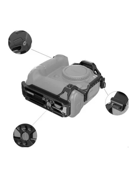 Gabbia per EOS R5/R6/R5 C con alloggiamento per BG-R10 Battery Grip