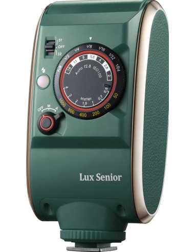 Retro Camera Flash Lux Senior Verde Scuro