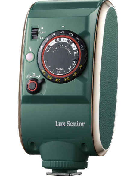 Retro Camera Flash Lux Senior Verde Scuro
