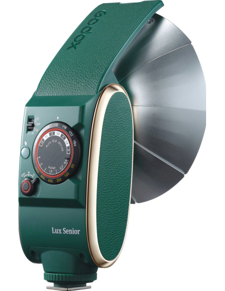 Retro Camera Flash Lux Senior Verde Scuro