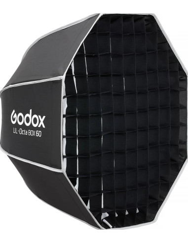 Softbox UL ottagonale a chiusura rapida 60cm con griglia