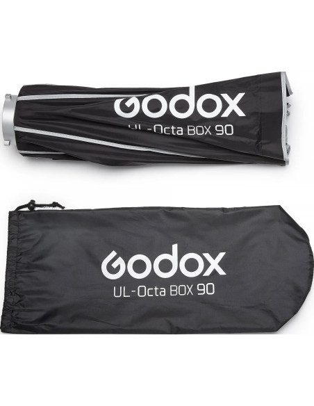 Softbox UL ottagonale a chiusura rapida 90cm con griglia