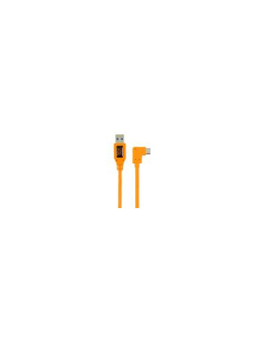 THT CU51RT02.ORG CAVO USB 2.0 A MINI-B 5 PIN 0,5MT CON 1 ANGOLO RETTO ARANCIONE