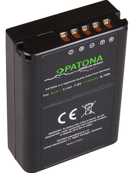PS-BLN1 Premium 7.6 V 1140 mAh per Olympus